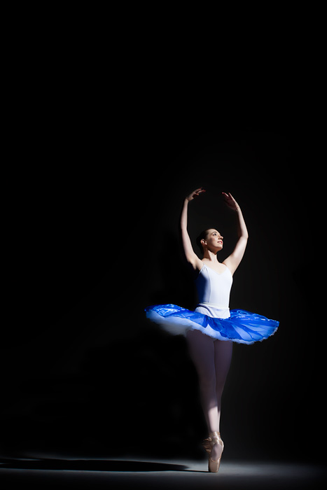 Ballet dancer in studio